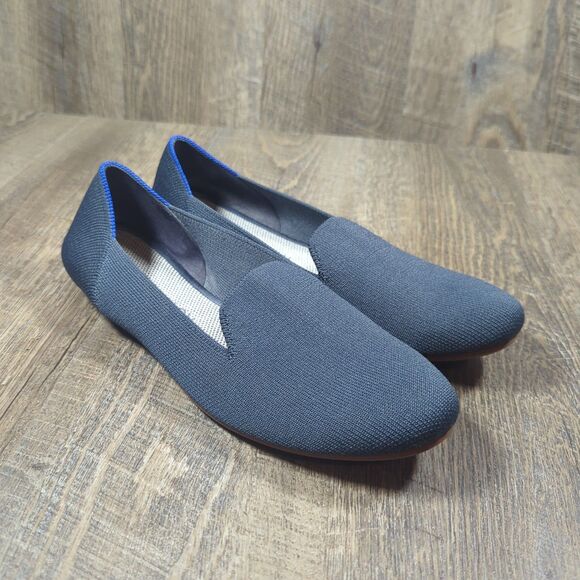 Rothy's Womens The Loafer 8.5 Navy Blue Classic Slip On Washable Flats Shoes - Picture 1 of 14